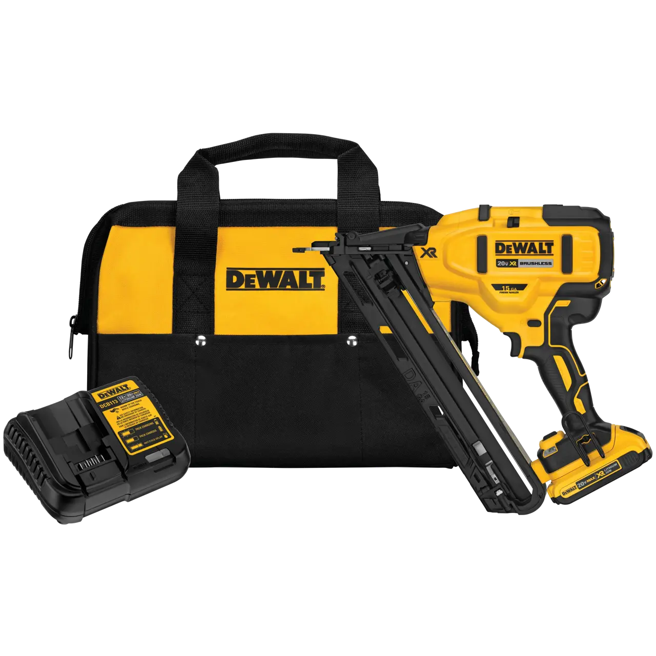 DEWALT DCN650D1 - 20V MAX** XR® 15 ga Cordless Angled Finish Nailer Kit