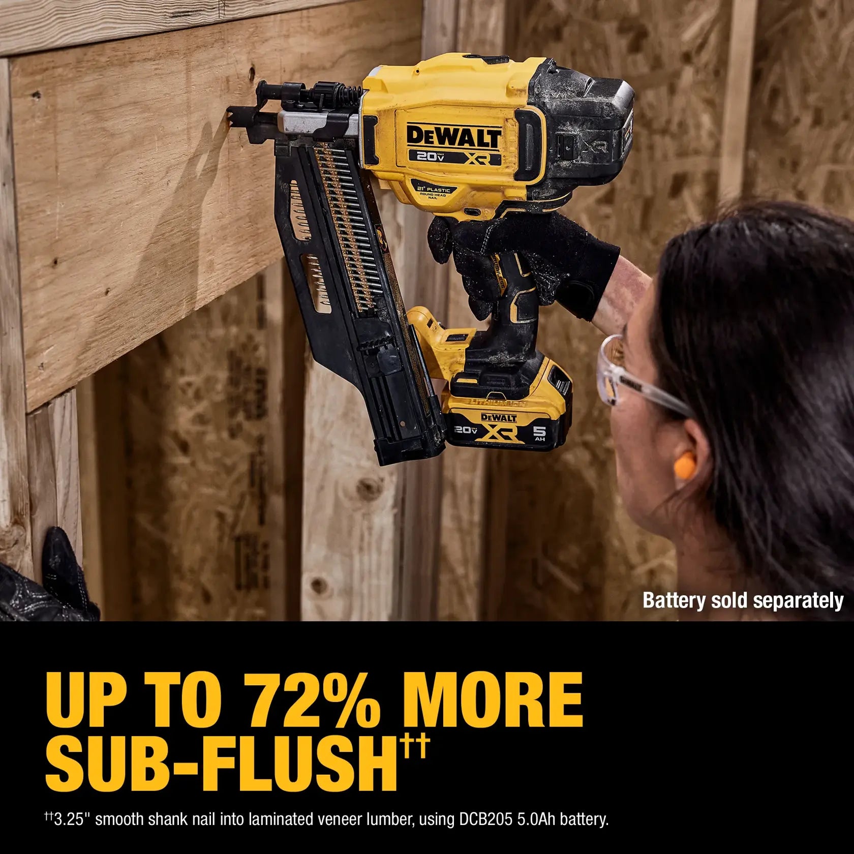 DEWALT DCN920B - 20V MAX* XR® Brushless Cordless 21° Plastic Collated Framing Nailer