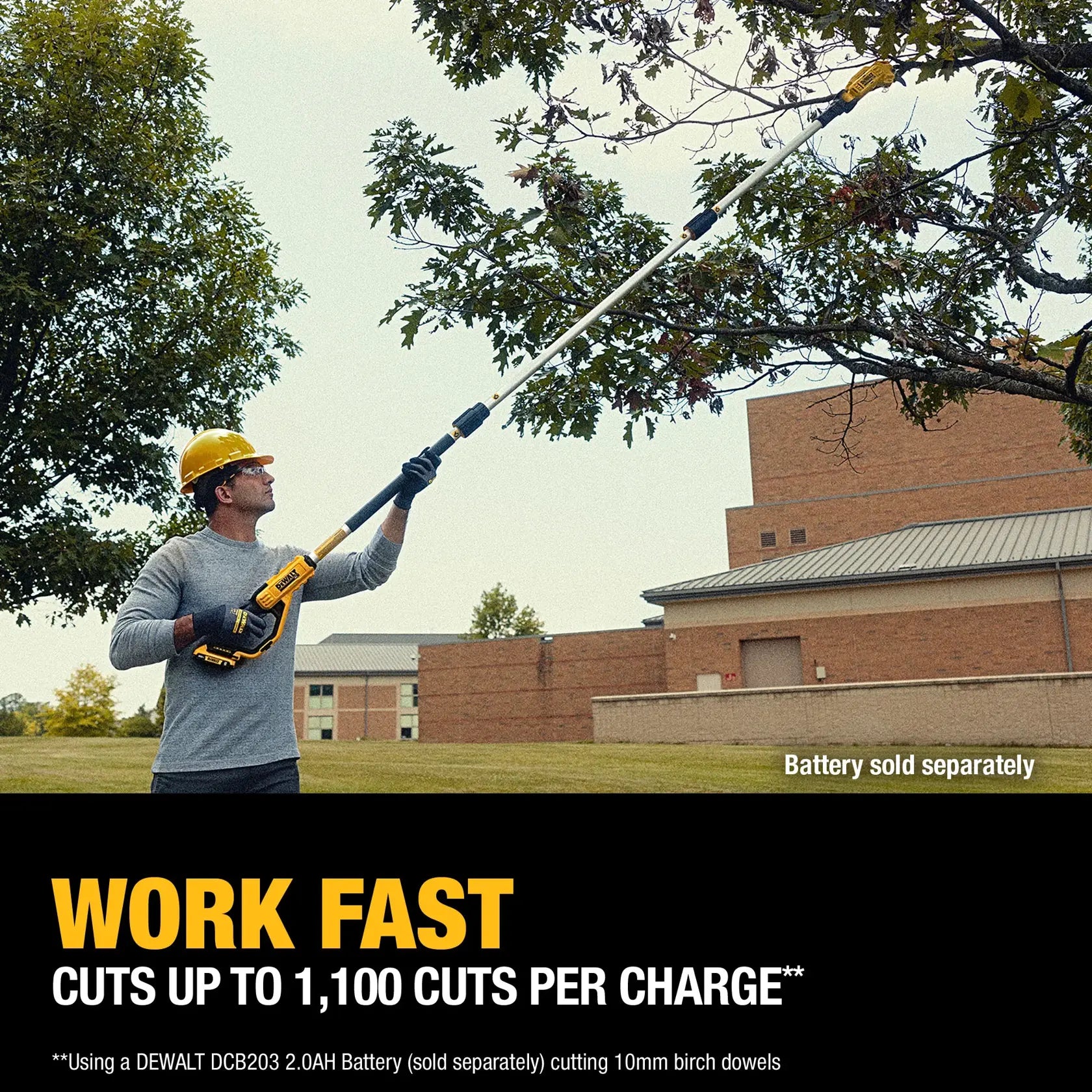 DEWALT DCPPR320B - 20V MAX 1-1/2-in. Cordless Pole Pruner