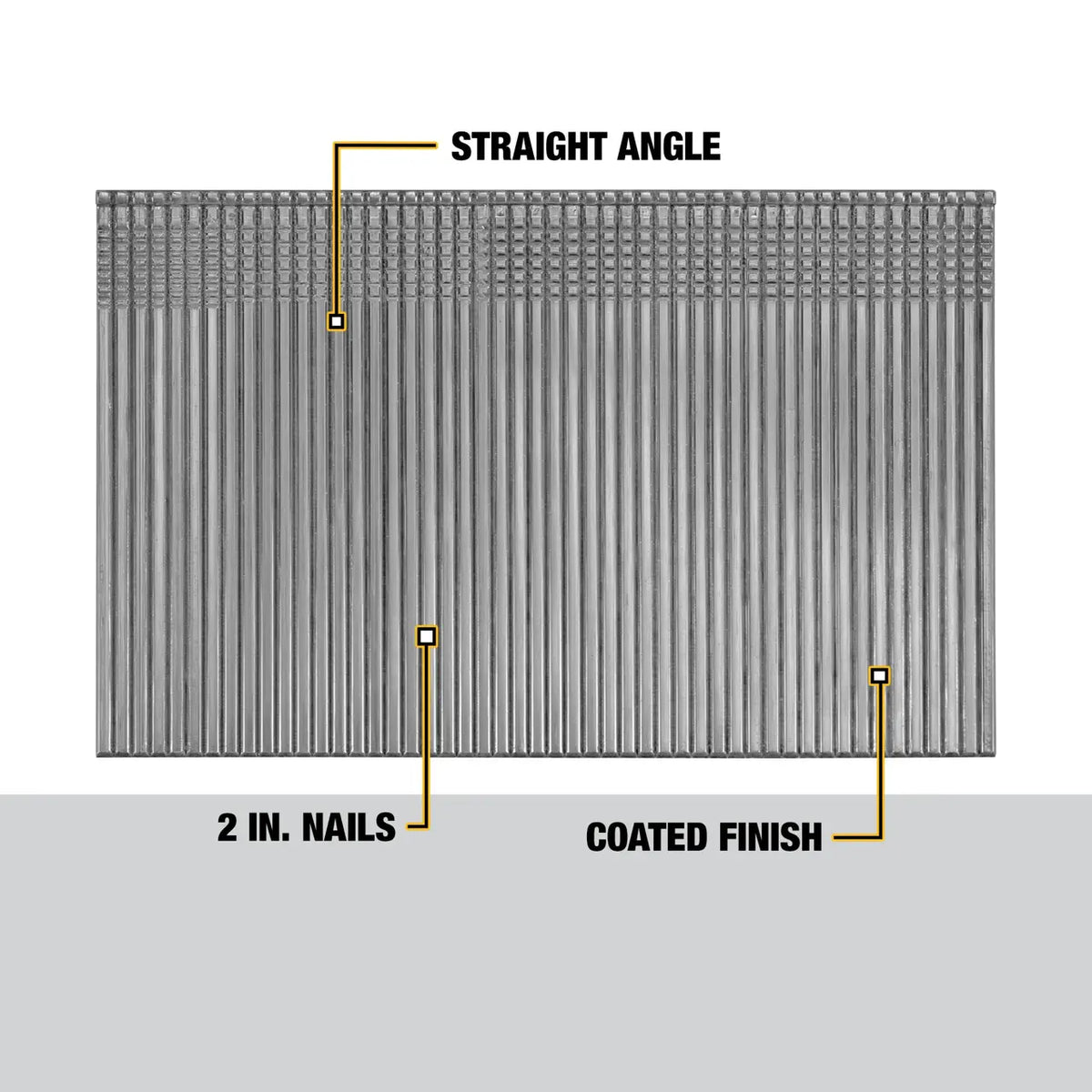 DEWALT DCS16200 - 16 gauge 2-in. Straight finish nails (2500-pack)