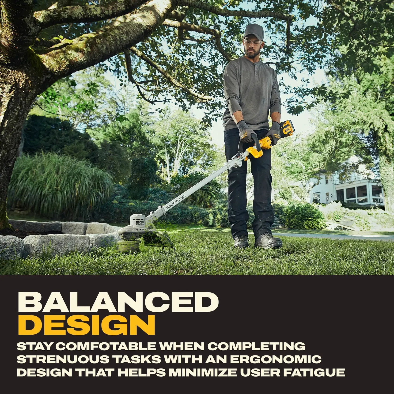 DEWALT DCST926P1 - 20V MAX Brushless Cordless Foldable String Trimmer Kit