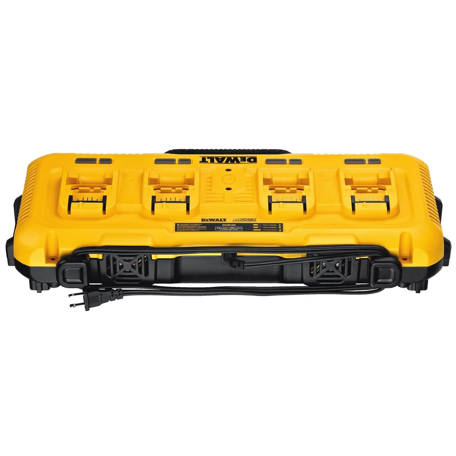 DEWALT DCB104-20V MAX** Charger, 4-Port, Rapid Charge - Wise Line Tools