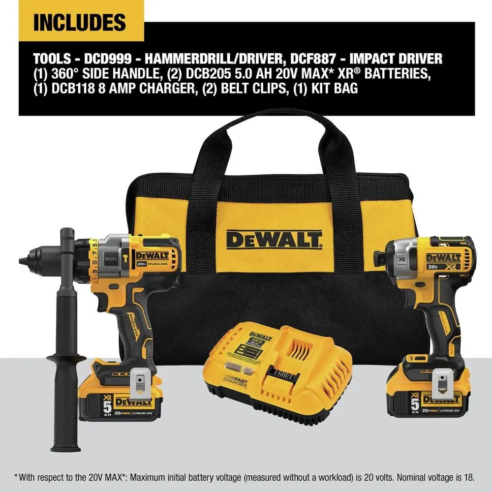 DeWalt DCK2100P2  -  20v MAX  FlexVolt Advantage Combo Kit (2x DCB205)