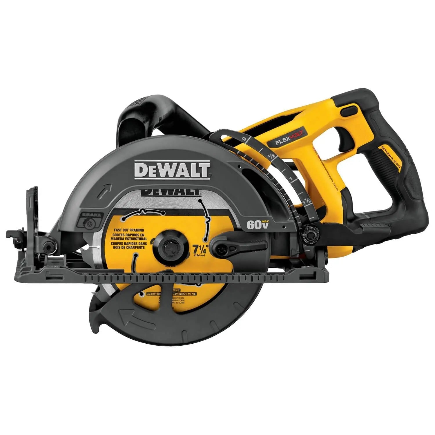 DEWALT DCS577B-FLEXVOLT 60V MAX* Circular Saw For Framing, 7-1/4-Inch, Tool Only DEWALT