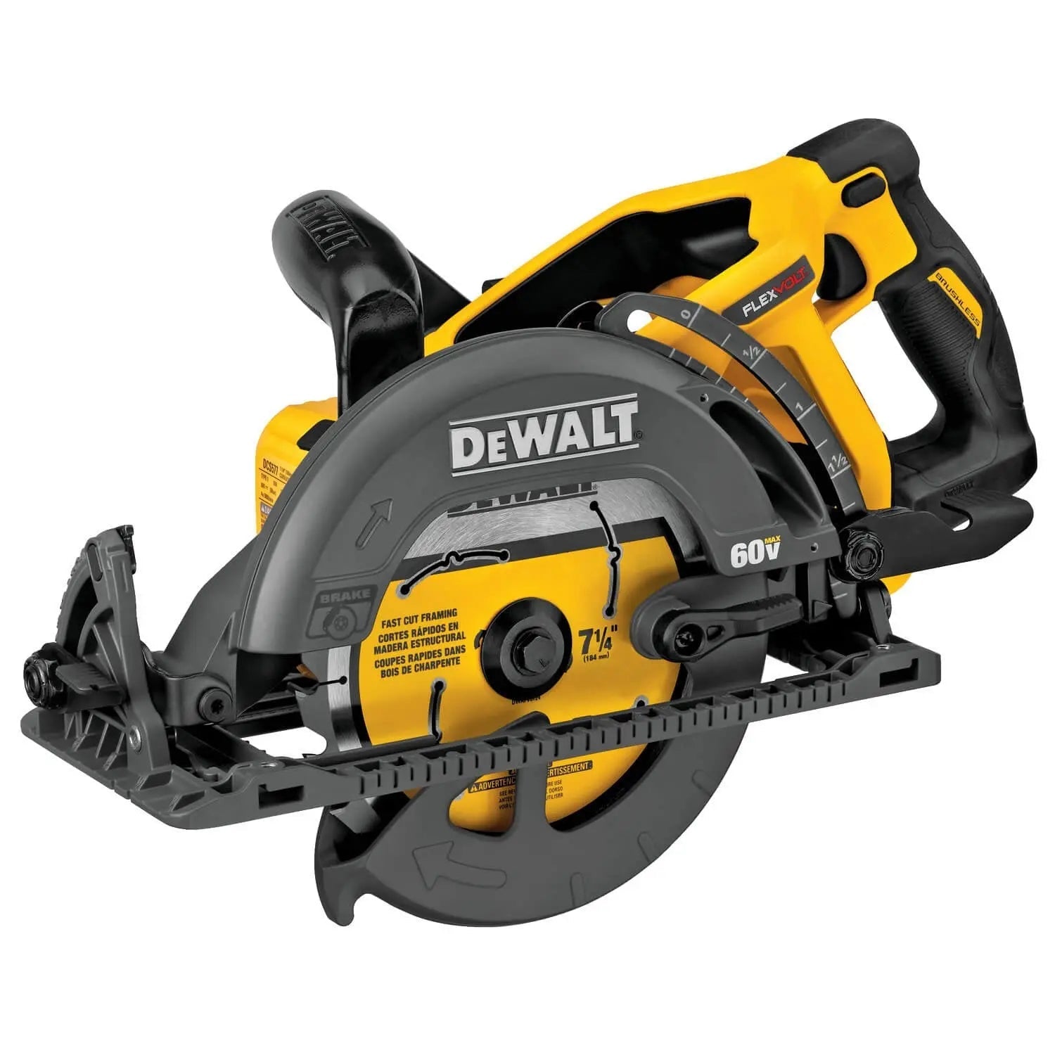 DEWALT DCS577B-FLEXVOLT 60V MAX* Circular Saw For Framing, 7-1/4-Inch, Tool Only DEWALT