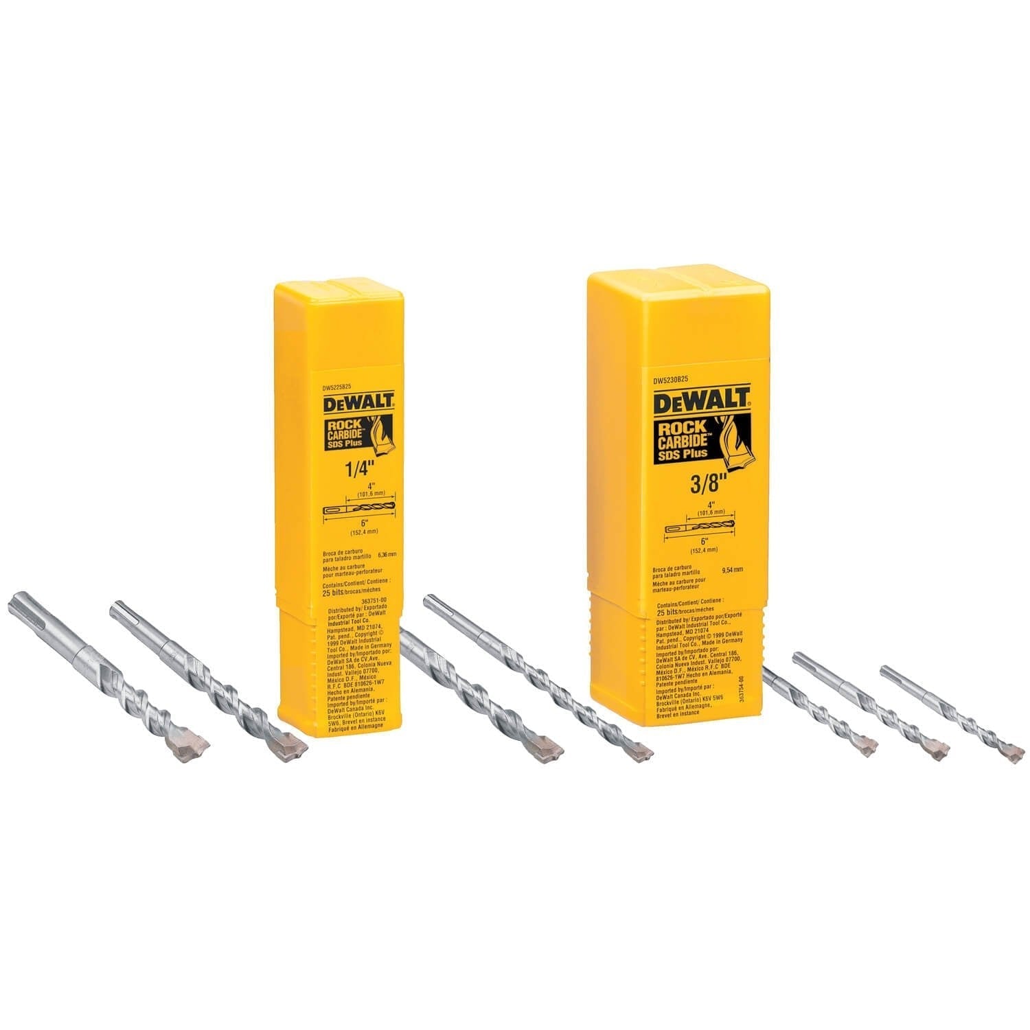 DEWALT DW5427B25-SDS+ 3/8" X 6" Oalb - Wise Line Tools