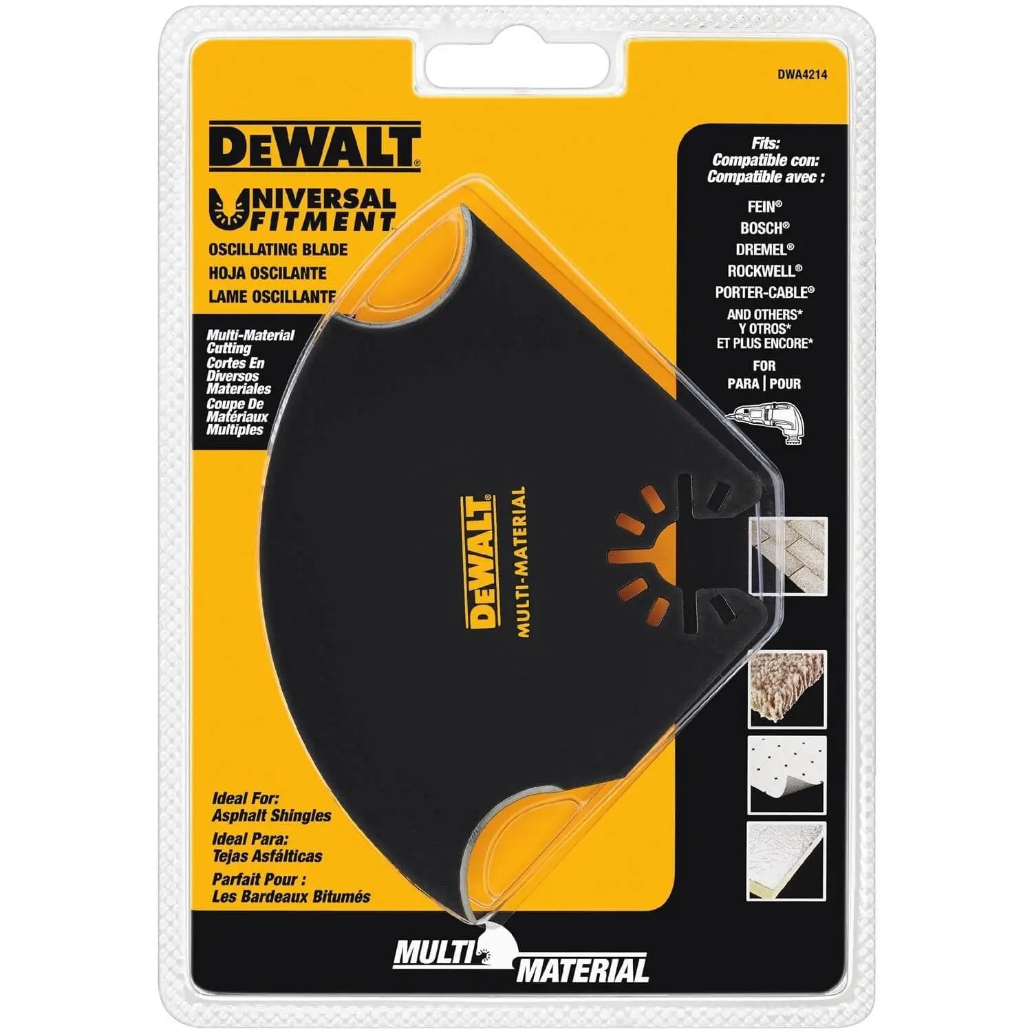 DEWALT DWA4214-1-1/4 In Oscillating Tool Blade For General Purpose Cutting (1 Pack) DEWALT