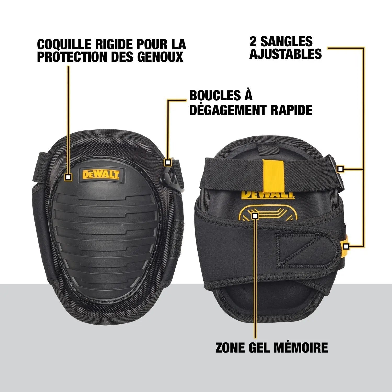 DEWALT DWST590013-Hard-Shell Knee Pads with Gel DEWALT