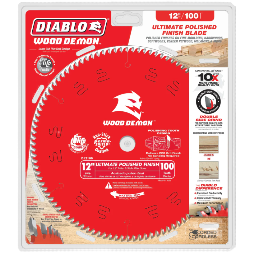 DIABLO D12100X  -  12'' 100T SAW BLADE