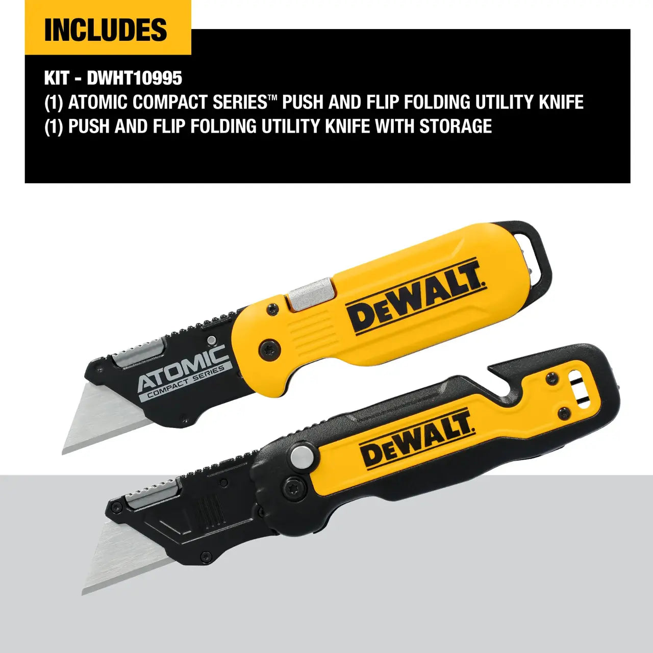 DEWALT DWHT10995 - Push and Flip Folding Utility Knife Set