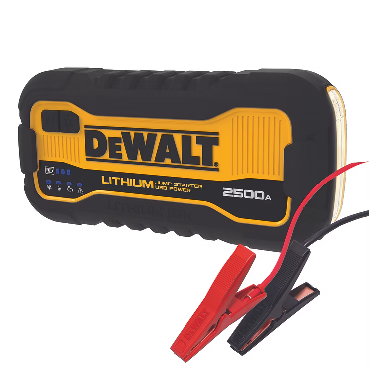 DEWALT DXAELJ25C - 2500 Peak Amp Lithium Jump Starter with USB Power Bank & Case