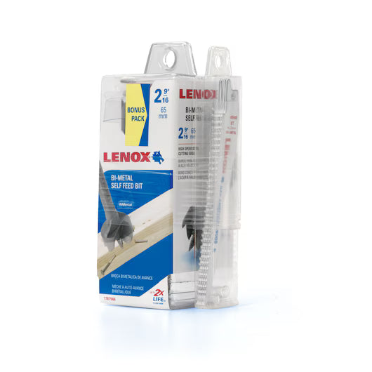 Lenox 1787566 - 2-9/16" Bi-Metal Self-Feed Wood Drill Bit