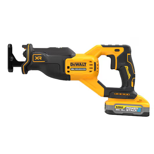 DeWalt DCS382H1 - 20V MAX* XR® Brushless Cordless Reciprocating Saw Kit with DEWALT POWERSTACK™ 5Ah Battery