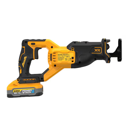 DeWalt DCS382H1 - 20V MAX* XR® Brushless Cordless Reciprocating Saw Kit with DEWALT POWERSTACK™ 5Ah Battery