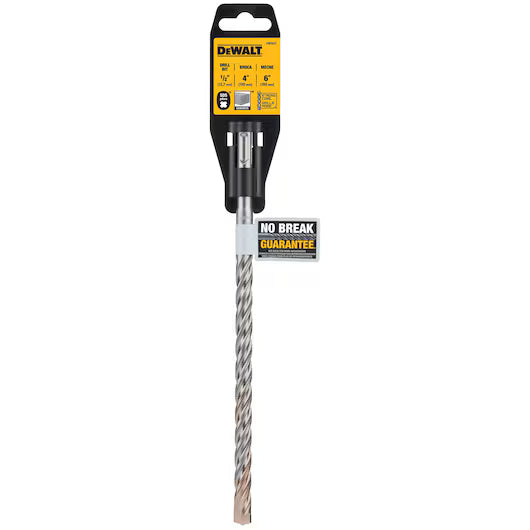 DeWalt DW5437 - SDS Plus 6" x 1/2" 2 Cutter Drill Bit
