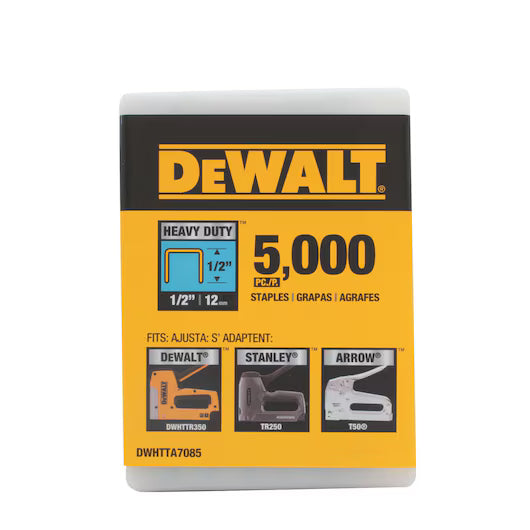 DeWalt DWHTTA7085 - 13MM/1/2" HEAVY DUTY STAPES - 5000PK