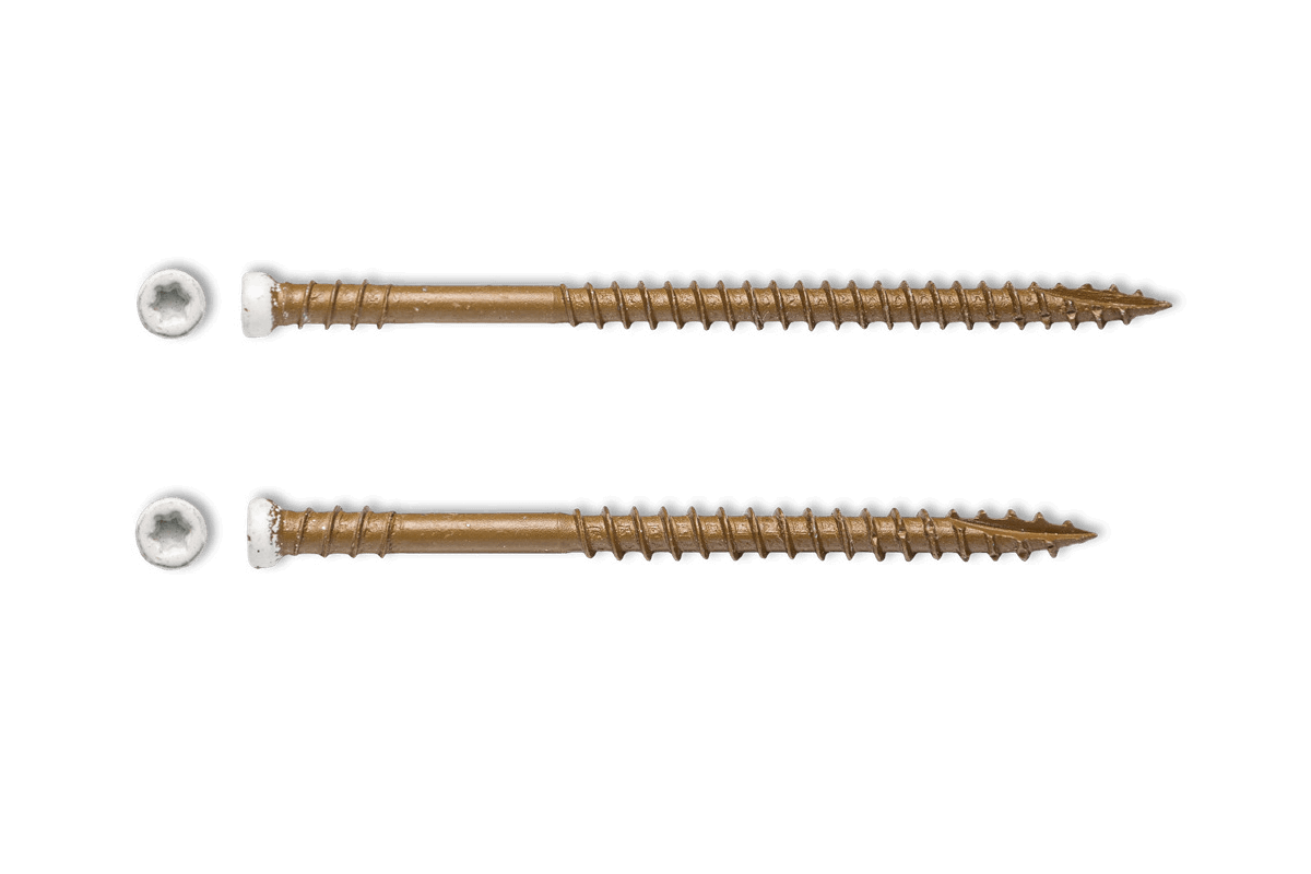 Big Timber 1FSRT83W - #8 by 3 inch T-10 Tiny Finish Head Screws-Exterior,(142 per Box)