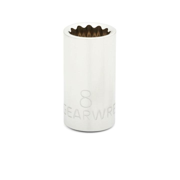Gearwrench 80202 - 1/4" Drive 12 Point Standard Metric Socket 8mm