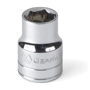 Gearwrench 80352 - 3/8" Drive 3/8" 6 Point Standard Depth Chrome Polish Socket