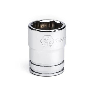 Gearwrench 80355 - 3/8" Drive 9/16" 6 Point Standard Depth Chrome Polish Socket