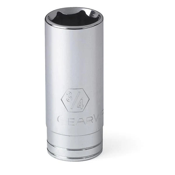 Gearwrench 80674 - 1/2" Drive 1" 6 Point Deep Well Chrome Polish Socket