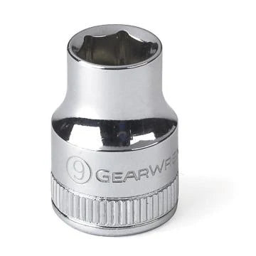 Gearwrench 80377- 3/8" Drive 9MM 6 Point Standard Depth Chrome Polish Socket
