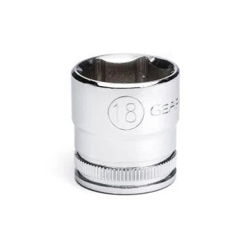 Gearwrench 80386 - 3/8" Drive 18MM 6 Point Standard Depth Chrome Polish Socket