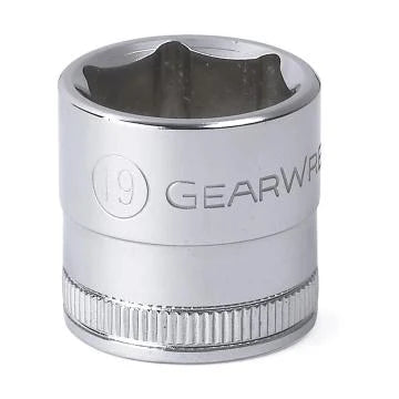 Gearwrench 80387 - 3/8" Drive 19MM 6 Point Standard Depth Chrome Polish Socket