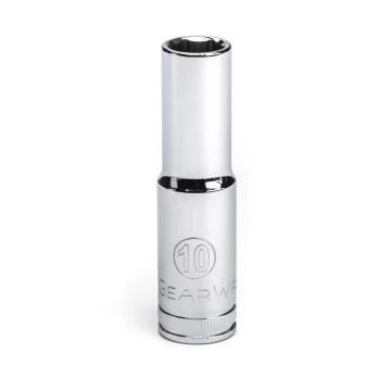 Gearwrench 80392 - 3/8" Drive 10MM 6 Point Deep Well Chrome Polish Socket