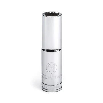 Gearwrench 80393D - 3/8" Drive 11MM 6 Point Deep Well Chrome Polish Socket