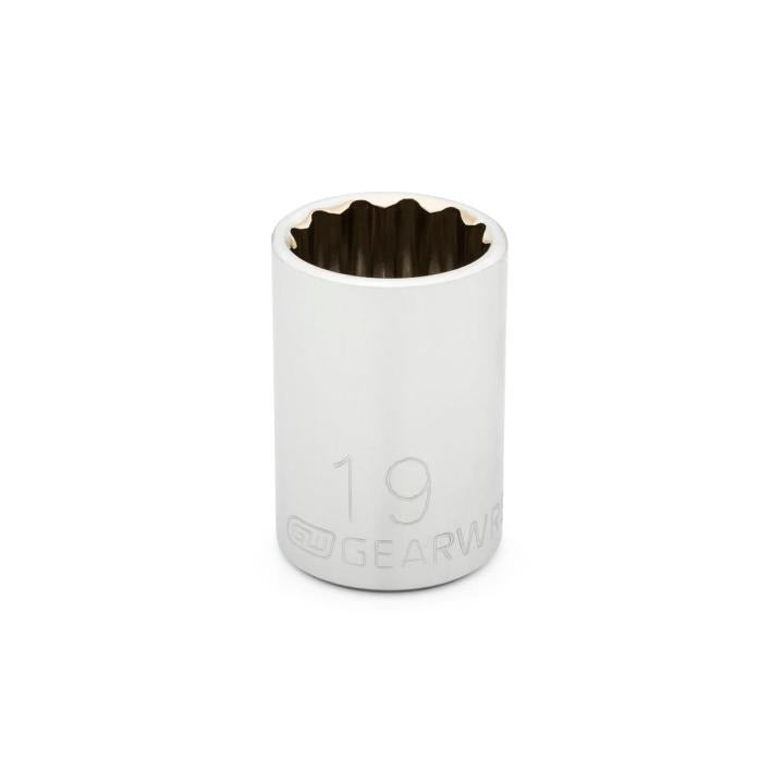 Gearwrench 80754 - 1/2" Drive 12 Point Standard Metric Socket 19mm