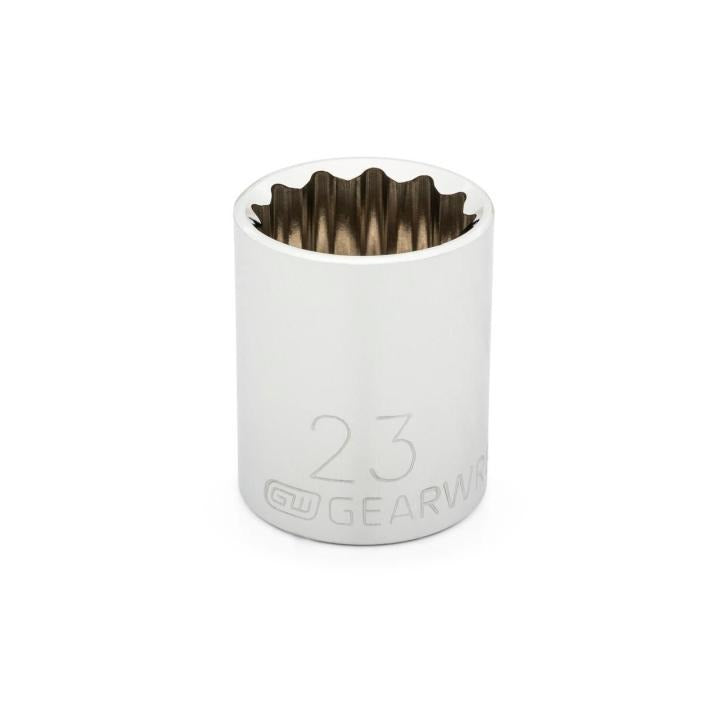 Gearwrench 80758 - 1/2" Drive 12 Point Standard Metric Socket 23mm