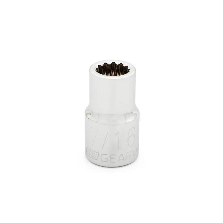 Gearwrench 80760 - 1/2" Drive 12 Point Standard SAE Socket 7/16"
