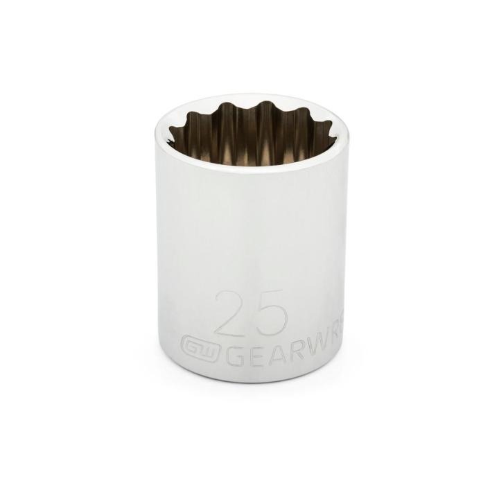 Gearwrench 80811 - 1/2" Drive 12 Point Standard Metric Socket 25mm