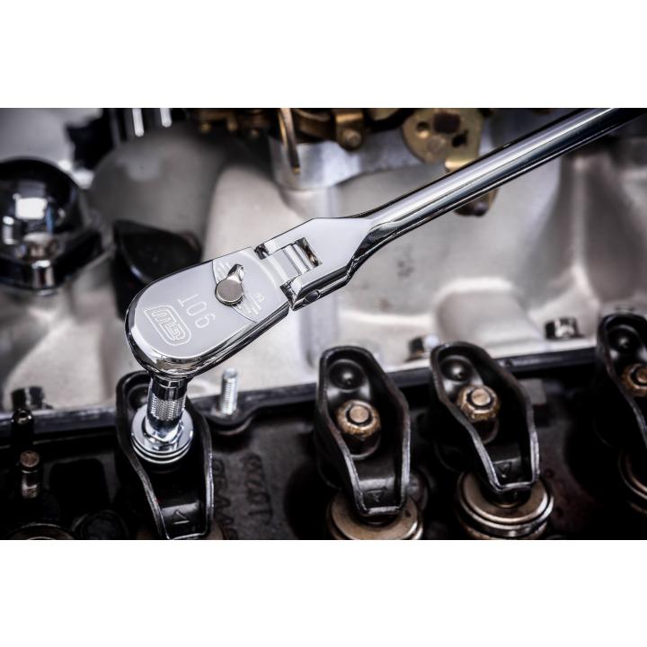 Gearwrench 81230T - 4 Piece 1/4", 3/8" & 1/2" Drive 90-Tooth Flex Head Teardrop Ratchet Set