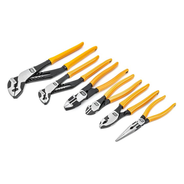Gearwrench 82204-06 - 6 Piece PITBULL Dipped Handle Mixed Plier Set