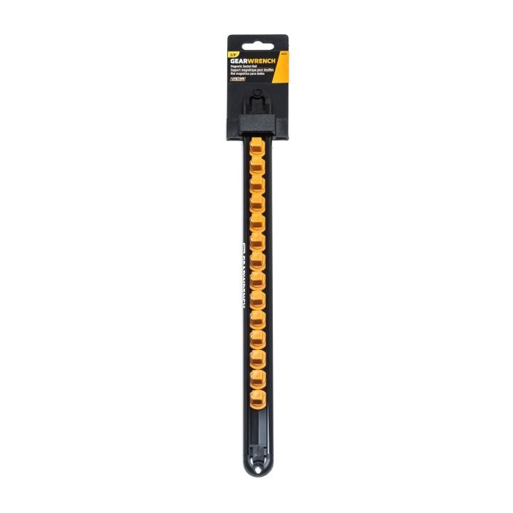 Gearwrench 83127 - 3/8" Drive Magnetic Socket Rail Includes 14 Clips