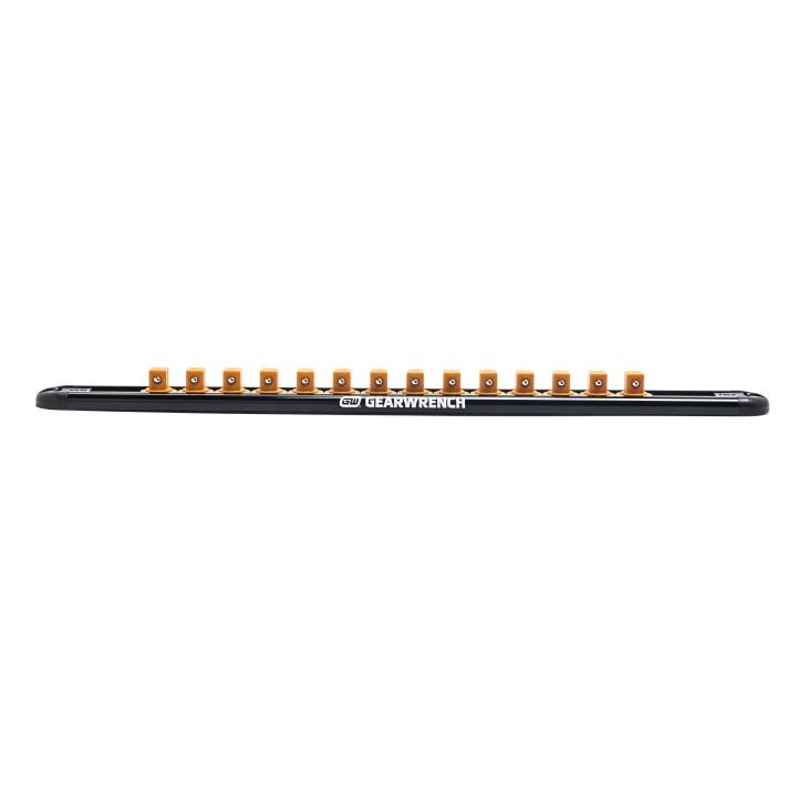 Gearwrench 83127 - 3/8" Drive Magnetic Socket Rail Includes 14 Clips
