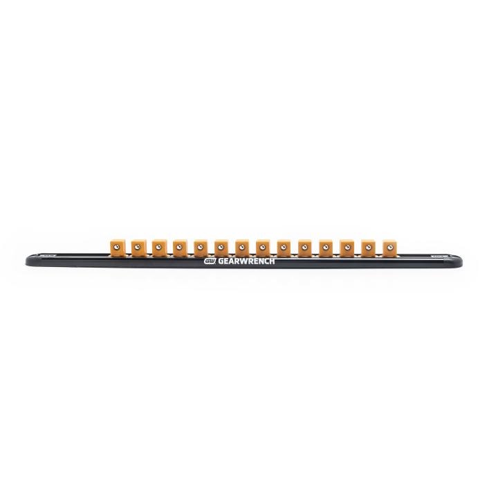 Gearwrench 83128 - 1/2" Drive Magnetic Socket Rail Includes 14 Clips