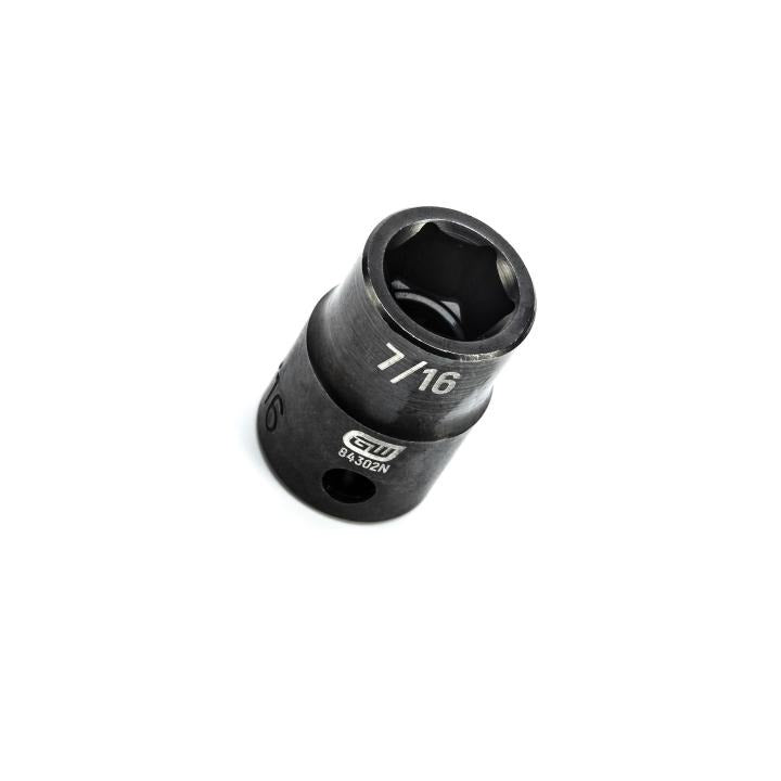 Gearwrench 84302N - 3/8" Drive 6 Point Standard Impact SAE Socket 7/16"