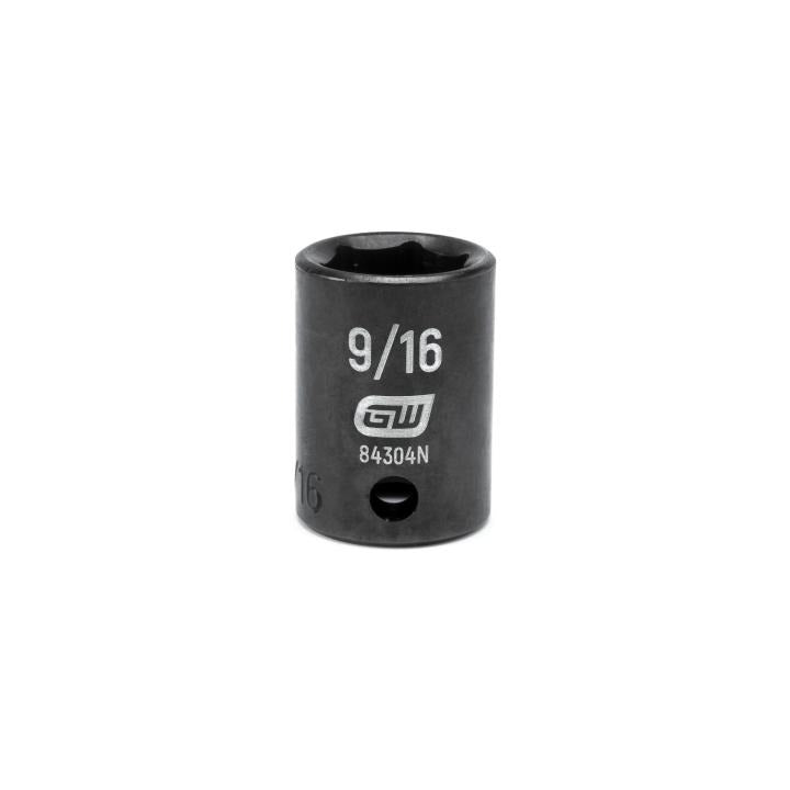 Gearwrench 84304N - 3/8" Drive 6 Point Standard Impact SAE Socket 9/16"