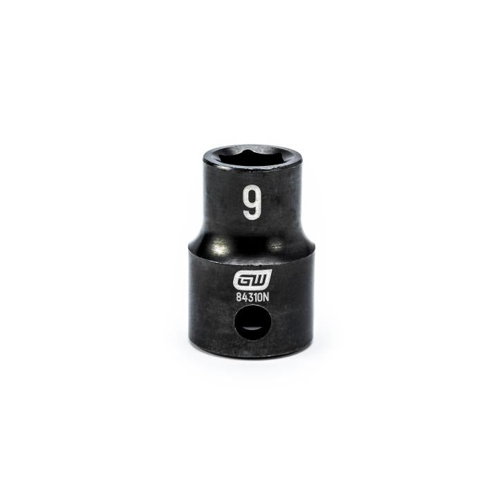Gearwrench 84310N - 3/8" Drive 6 Point Standard Impact Metric Socket 9mm