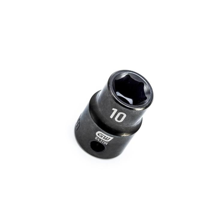 Gearwrench 84311N - 3/8" Drive 6 Point Standard Impact Metric Socket 10mm