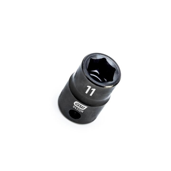 Gearwrench 84312N - 3/8" Drive 6 Point Standard Impact Metric Socket 11mm