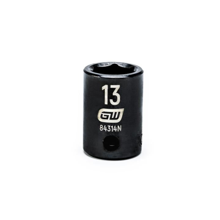 Gearwrench 84314N - 3/8" Drive 6 Point Standard Impact Metric Socket 13mm