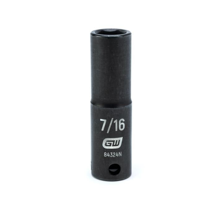 Gearwrench 84324N - 3/8" Drive 6 Point Deep Impact SAE Socket 7/16"