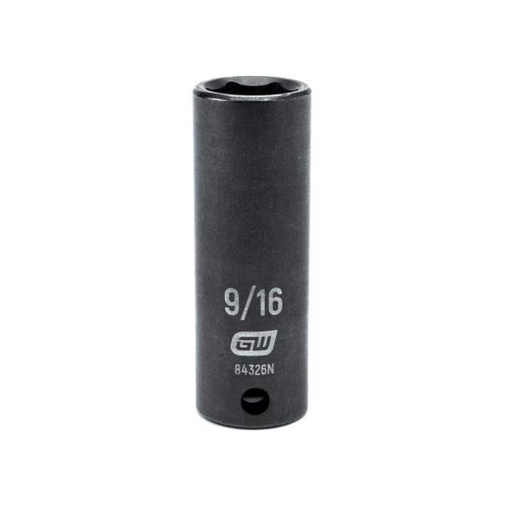 Gearwrench 84326N - 3/8" Drive 6 Point Deep Impact SAE Socket 9/16"