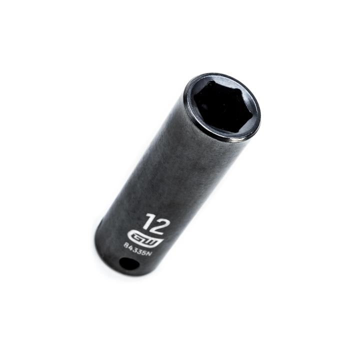 Gearwrench 84335N - 3/8" Drive 6 Point Deep Impact Metric Socket 12mm