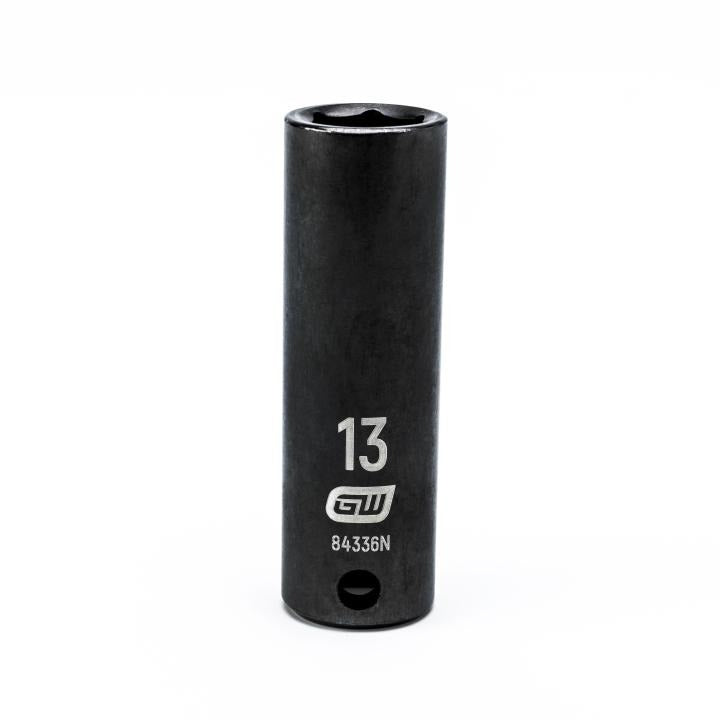 Gearwrench 84336N - 3/8" Drive 6 Point Deep Impact Metric Socket 13mm