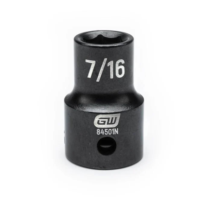 Gearwrench 84501N - 1/2" Drive 7/16" 6 Point Standard Depth Impact Socket